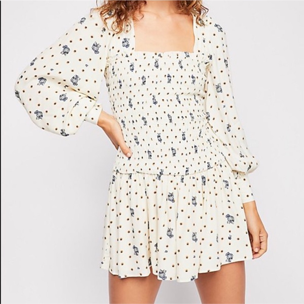 Free People Two Faces Mini Dress (NEVER WORN!)